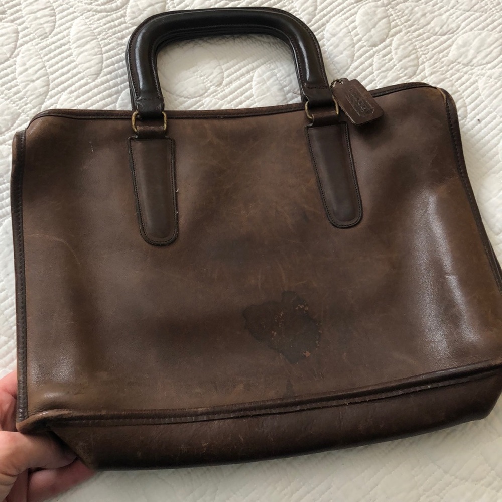 Coach briefcase satchel laptop bag ( vintage ) - Picture 3 of 7